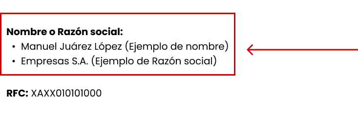 Nombre o Razón Social 